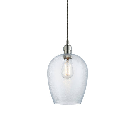 Amos Lucid Small Pendant Dimpled Glass –  from Amos Lighting + Home