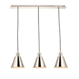 Amos Maine 3 Bar Pendant Polished Nickel –  from Amos Lighting + Home