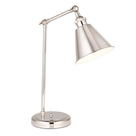 Amos Maine Table Lamp Polished Nickel –  from Amos Lighting + Home