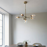 Amos Mansion 6 Light Pendant Antique Brass –  from Amos Lighting + Home