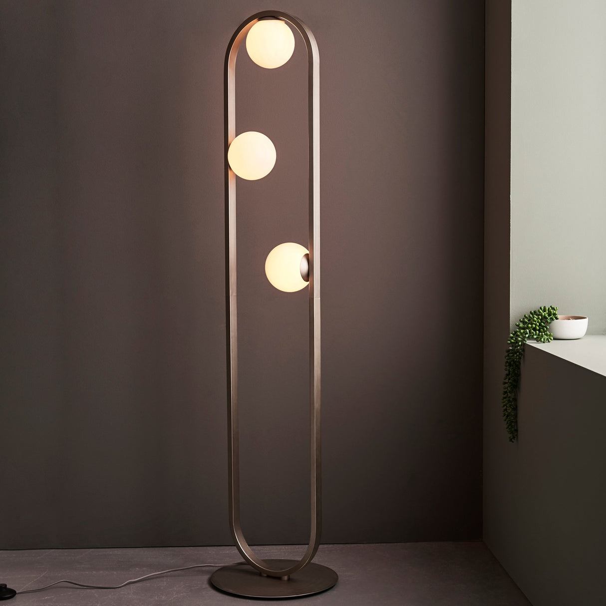 Amos Matisse Floor Lamp Brushed Silver –  from Amos Lighting + Home