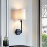 Amos Minerva Wall Light Matt Black with Shade –  from Amos Lighting + Home