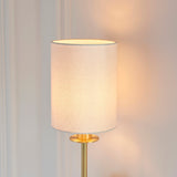 Amos Minerva Wall Light Satin Brass with Shade –  from Amos Lighting + Home