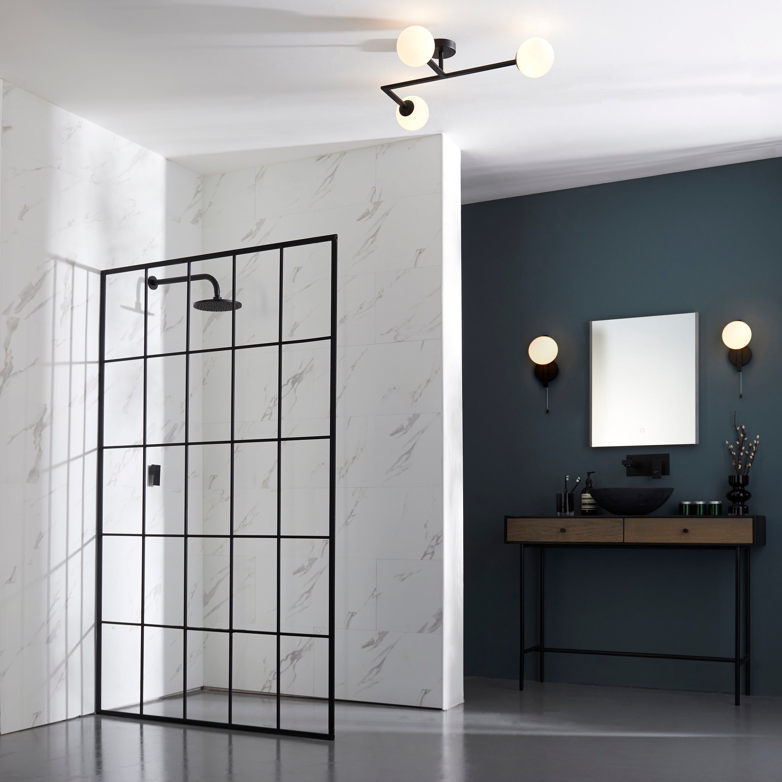 Amos Nebula Bathroom Ceiling Light Black Amos Lighting Home