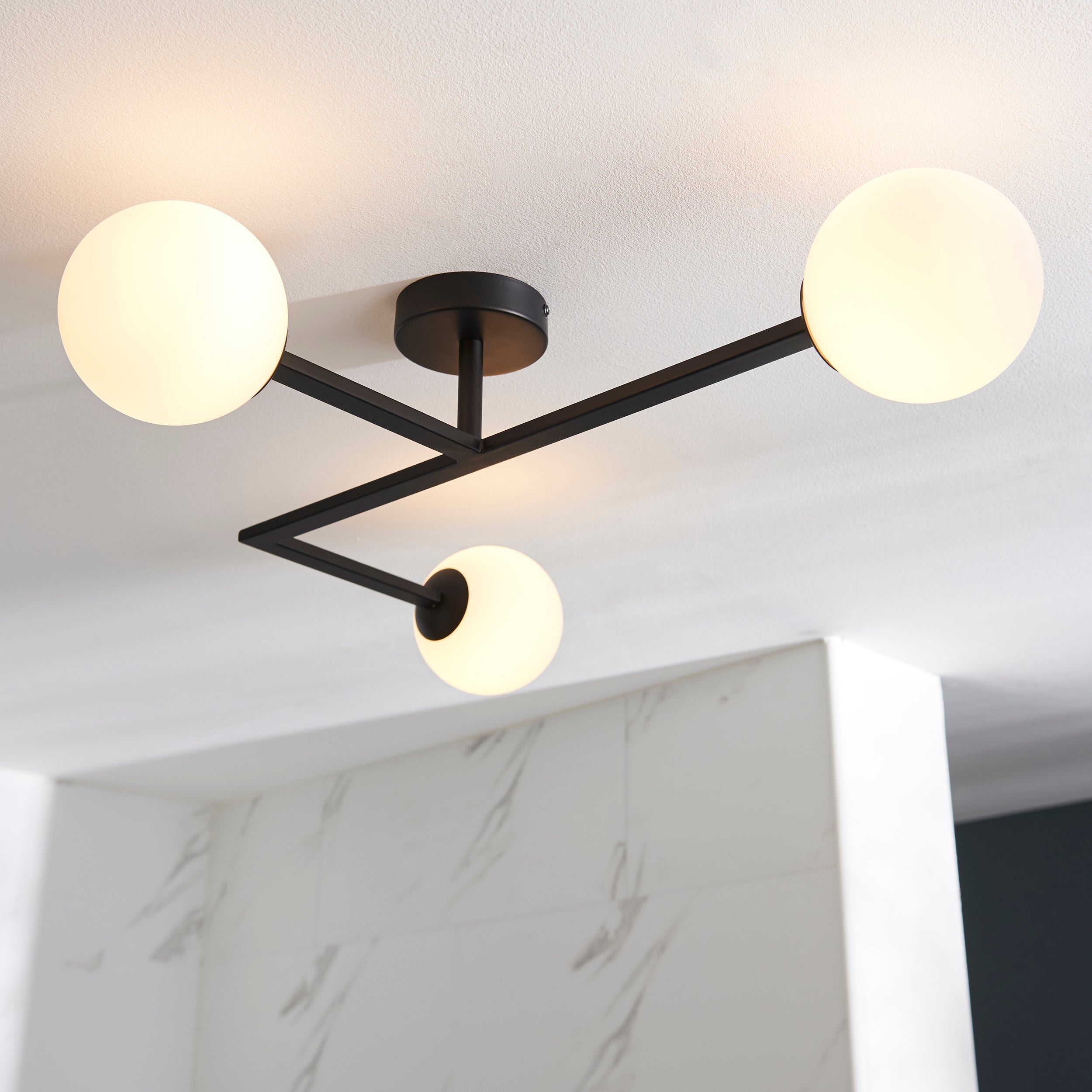 Amos Nebula Bathroom Ceiling Light Black Amos Lighting Home