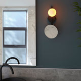 Amos Nebula Bathroom Wall Light with Mirror Black black –  from Amos Lighting + Home