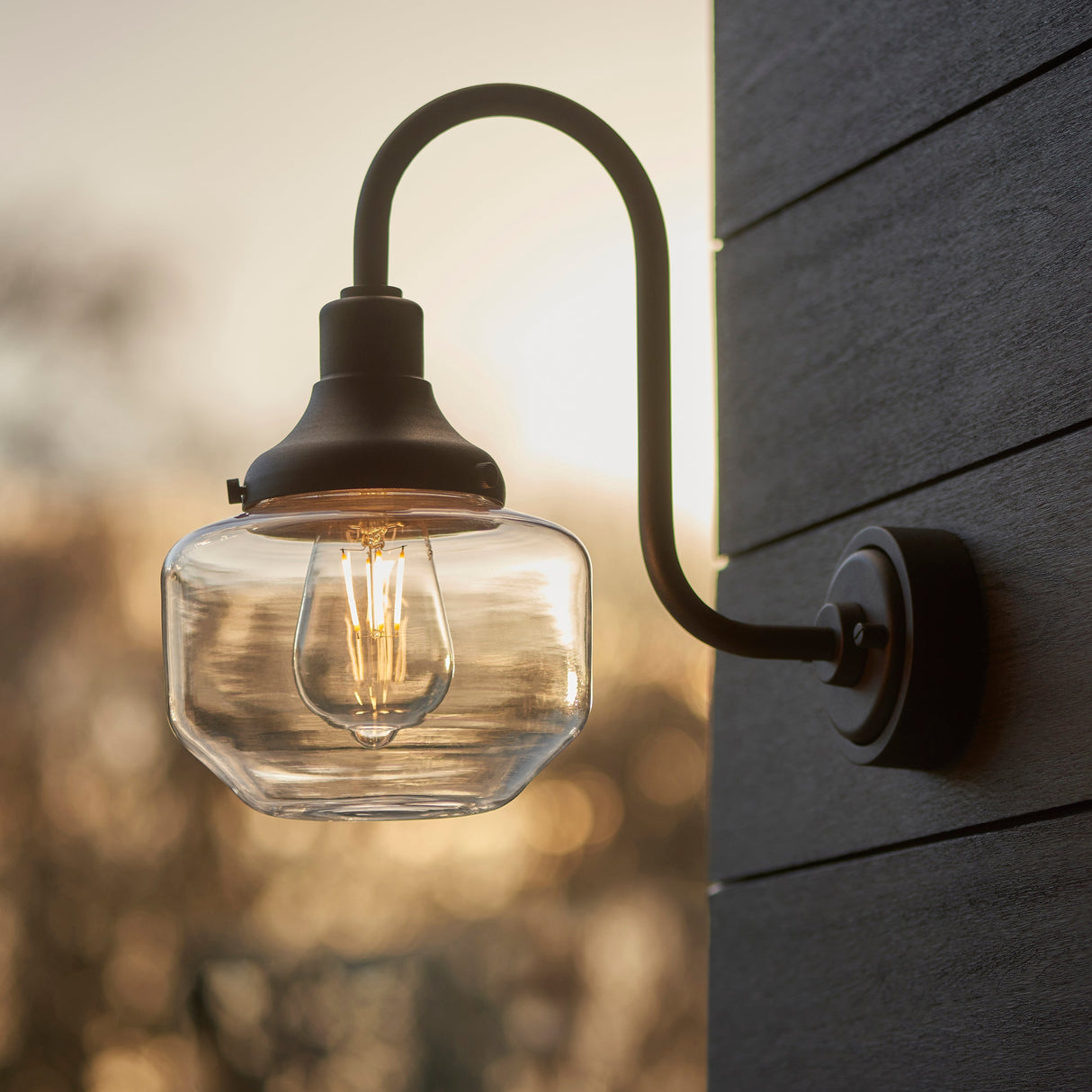 Amos Neptune Outdoor Wall Light Matt Black –  from Amos Lighting + Home