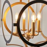 Amos Newington Chandelier Matt Black & Gold –  from Amos Lighting + Home