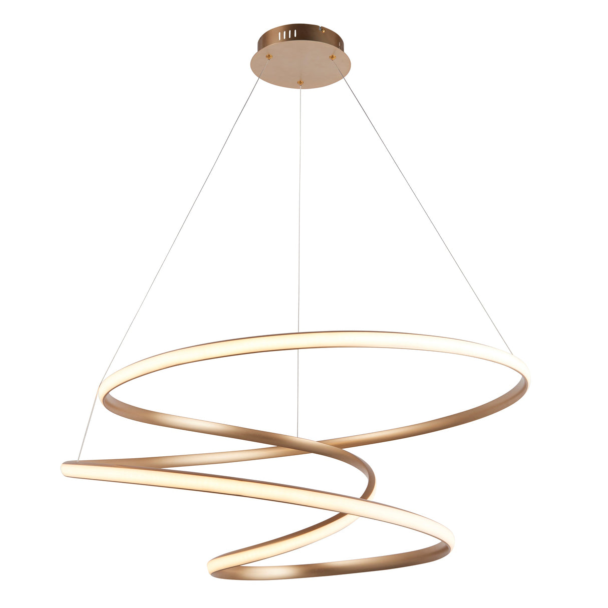 Amos Olympia A Satin Gold LED Pendant –  from Amos Lighting + Home