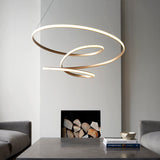 Amos Olympia A Satin Gold LED Pendant –  from Amos Lighting + Home