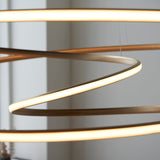 Amos Olympia B Satin Gold LED Pendant –  from Amos Lighting + Home