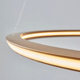 Amos Olympia D Satin Gold LED Pendant –  from Amos Lighting + Home