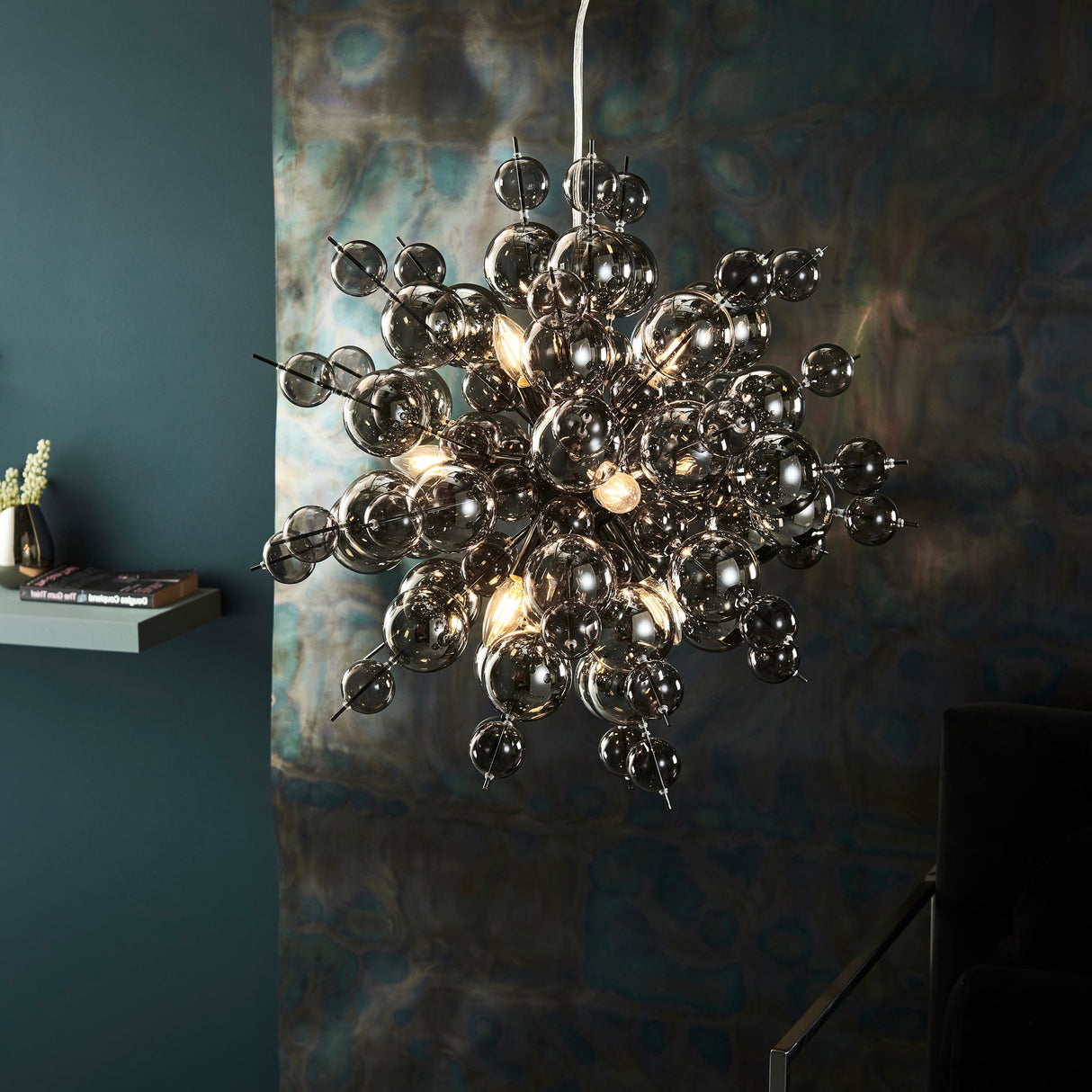 Amos Ossington Chandelier Smoke –  from Amos Lighting + Home