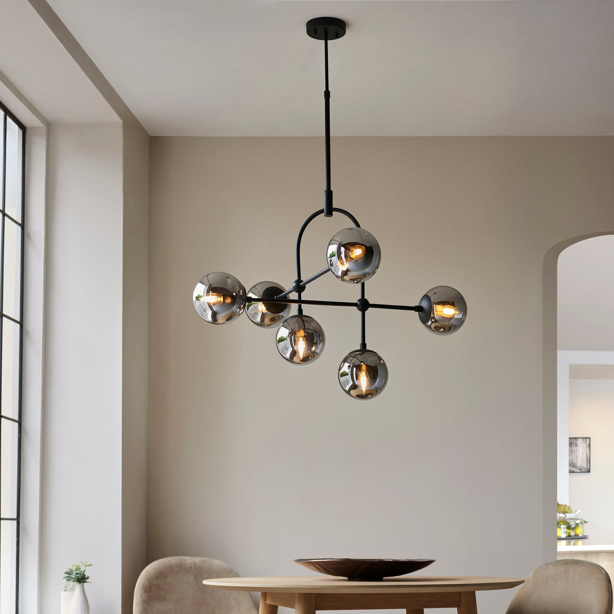 Amos Penthouse Pendant Chandelier Black –  from Amos Lighting + Home