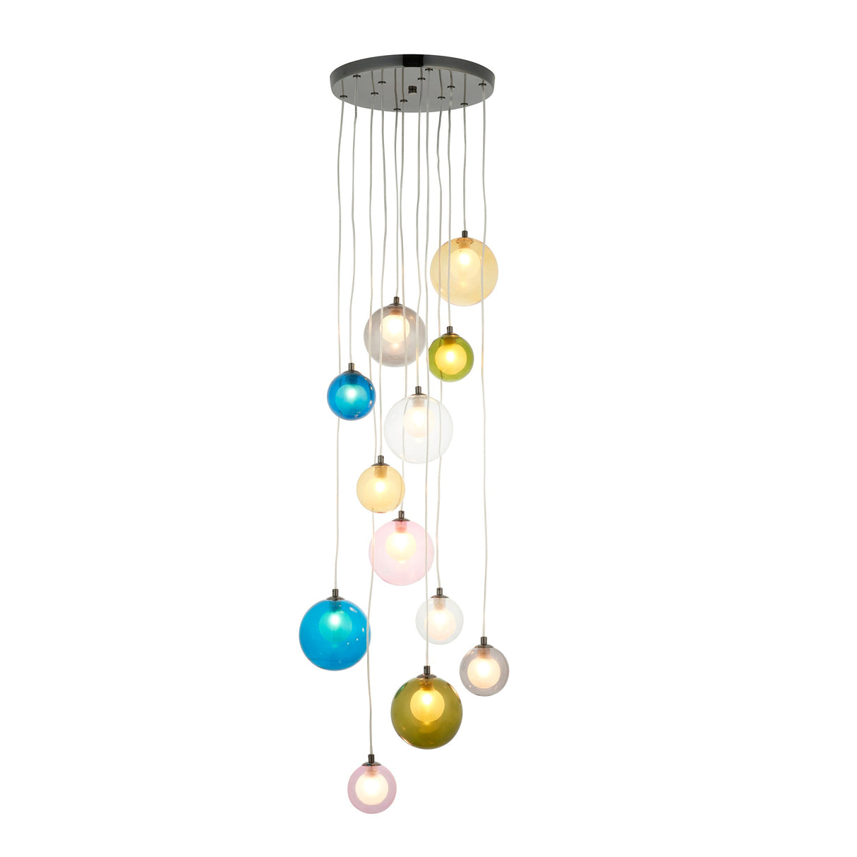 Amos Planetary 12 Light Cluster Pendant –  from Amos Lighting + Home