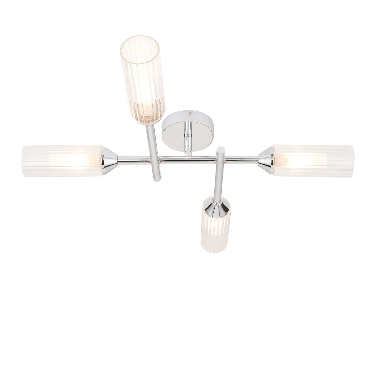 Amos Pluto 4 Arm Bathroom Ceiling Light Chrome –  from Amos Lighting + Home