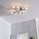 Amos Pluto 6 Arm Bathroom Ceiling Light Chrome –  from Amos Lighting + Home