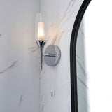 Amos Pluto Single Bathroom Wall Light Chrome –  from Amos Lighting + Home