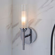 Amos Pluto Single Bathroom Wall Light Chrome –  from Amos Lighting + Home