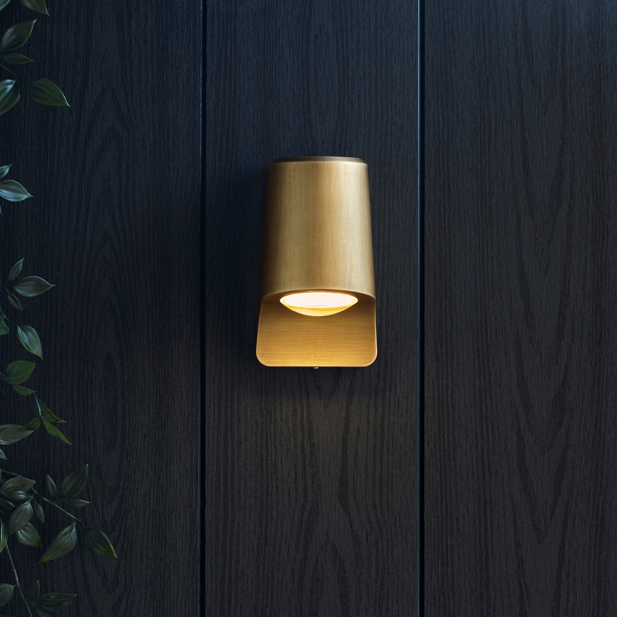 Amos Poseidon Outdoor Wall Light Brushed Gold –  from Amos Lighting + Home