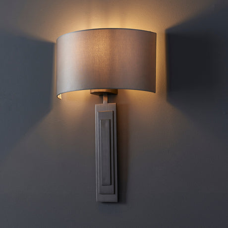 Amos Quadrat Wall Light Brushed Bronze & Mink –  from Amos Lighting + Home