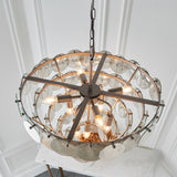 Amos Southgate Chandelier Antique Silver & Mercury Glass –  from Amos Lighting + Home