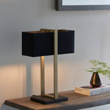 Amos Station Table Lamp Antique Brass with Shade –  from Amos Lighting + Home