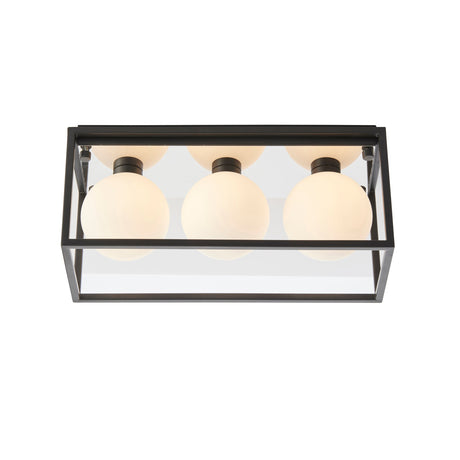 Amos Triton 3 Bathroom Ceiling Light Matt Black –  from Amos Lighting + Home