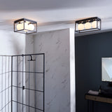 Amos Triton 3 Bathroom Ceiling Light Matt Black –  from Amos Lighting + Home