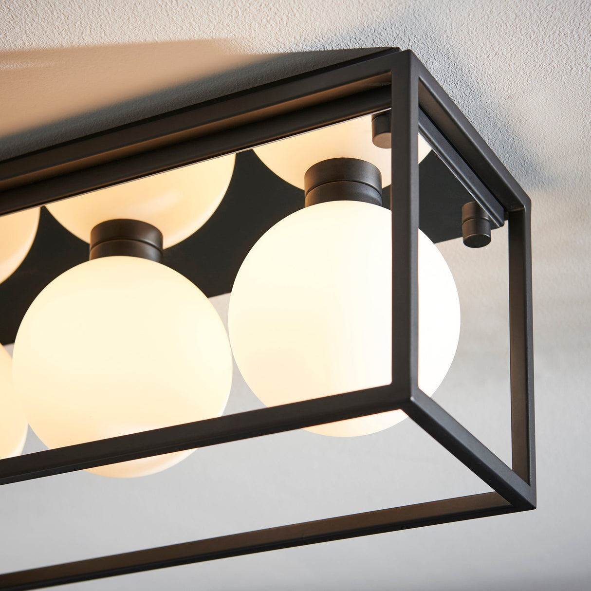 Amos Triton 3 Bathroom Ceiling Light Matt Black –  from Amos Lighting + Home