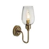 Amos Turret Single Wall Light Antique Brass –  from Amos Lighting + Home