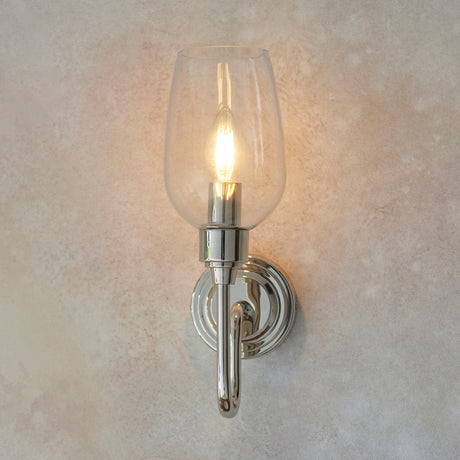 Amos Turret Single Wall Light Polished Nickel –  from Amos Lighting + Home