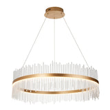 Amos Vanburgh Large Pendant Chandelier Brushed Gold –  from Amos Lighting + Home