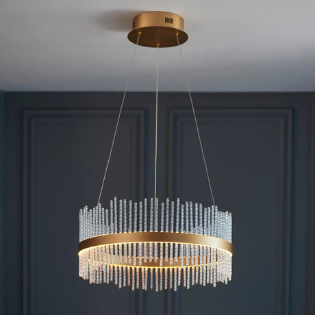 Amos Vanburgh Small Pendant Chandelier Brushed Gold –  from Amos Lighting + Home