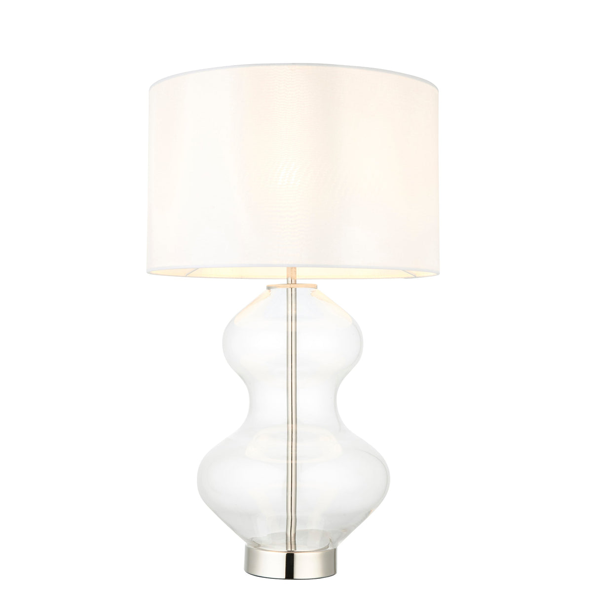 Amos Waist Table Lamp Clear Glass with Shade –  from Amos Lighting + Home