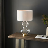 Amos Waist Table Lamp Clear Glass with Shade –  from Amos Lighting + Home