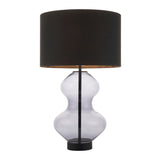 Amos Waist Table Lamp Grey Tinted Glass with Shade –  from Amos Lighting + Home