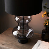 Amos Waist Table Lamp Grey Tinted Glass with Shade –  from Amos Lighting + Home