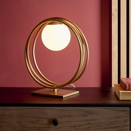 Amos Warhol Table Lamp Brushed Gold –  from Amos Lighting + Home