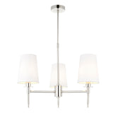 Amos Westminster 3 Light Chandelier Bright Nickel –  from Amos Lighting + Home