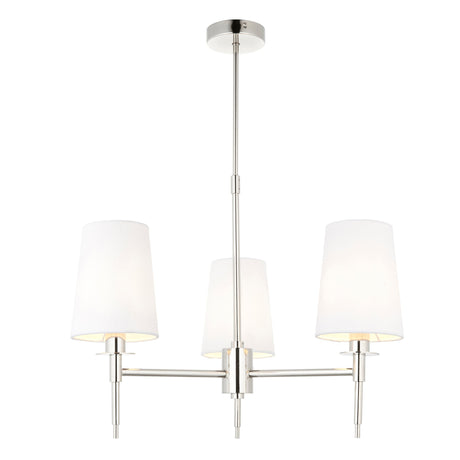 Amos Westminster 3 Light Chandelier Bright Nickel –  from Amos Lighting + Home