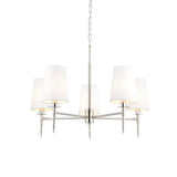 Amos Westminster 5 Light Chandelier Bright Nickel –  from Amos Lighting + Home