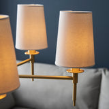 Amos Westminster 5 Light Chandelier Satin Brass –  from Amos Lighting + Home