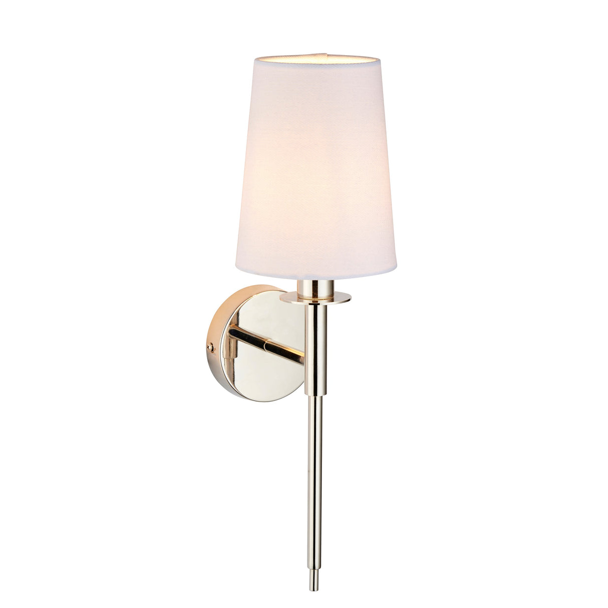 Amos Westminster Wall light Bright Nickel –  from Amos Lighting + Home