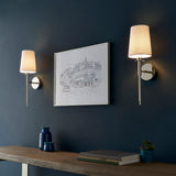 Amos Westminster Wall light Bright Nickel –  from Amos Lighting + Home