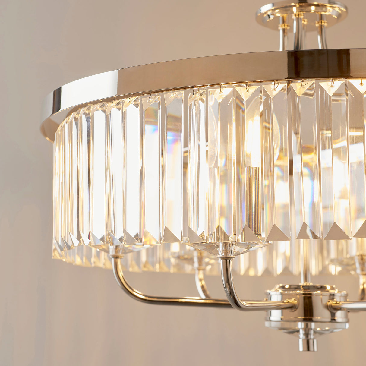 Amos Windsor Chandelier Bright Nickel –  from Amos Lighting + Home