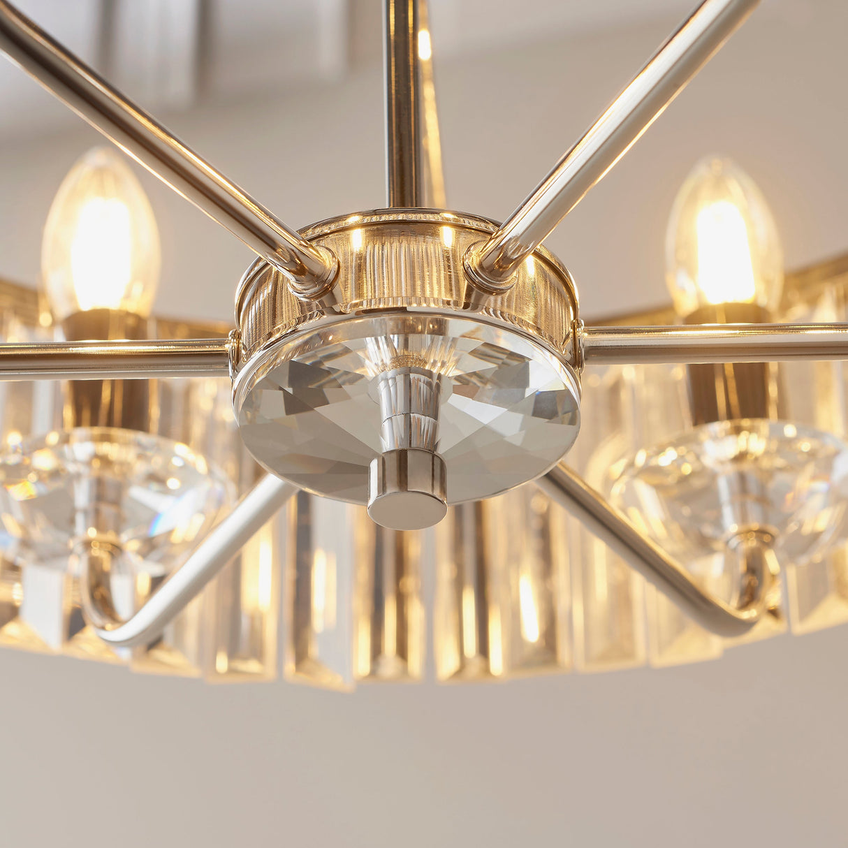 Amos Windsor Chandelier Bright Nickel –  from Amos Lighting + Home