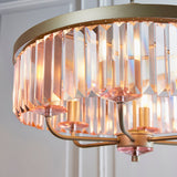 Amos Windsor Chandelier Champagne & Rose Pink –  from Amos Lighting + Home