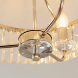 Amos Windsor Flush Chandelier Bright Nickel –  from Amos Lighting + Home