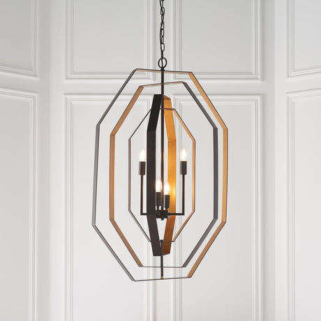 Amos Wiscombe Chandelier Aged Bronze & Antique Gold –  from Amos Lighting + Home